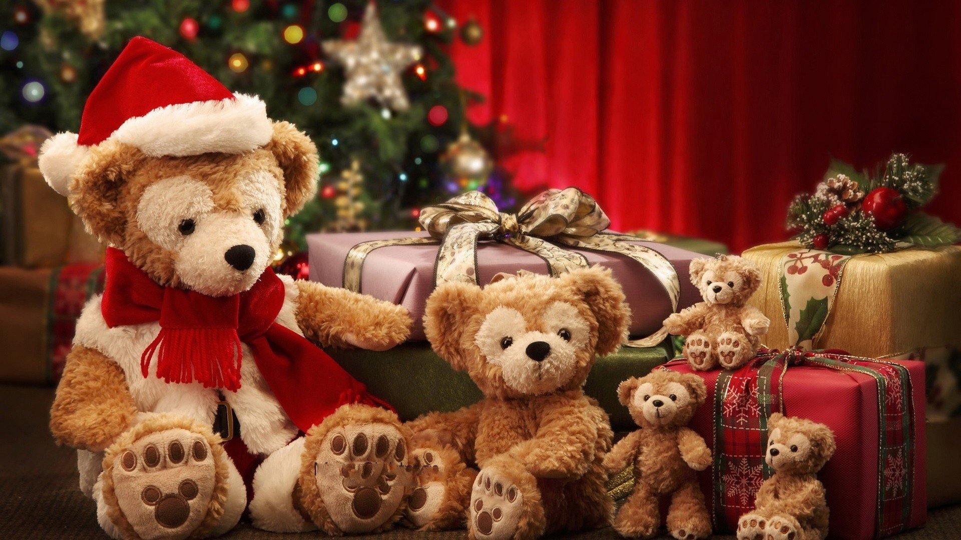 nouvel an noël ours en peluche