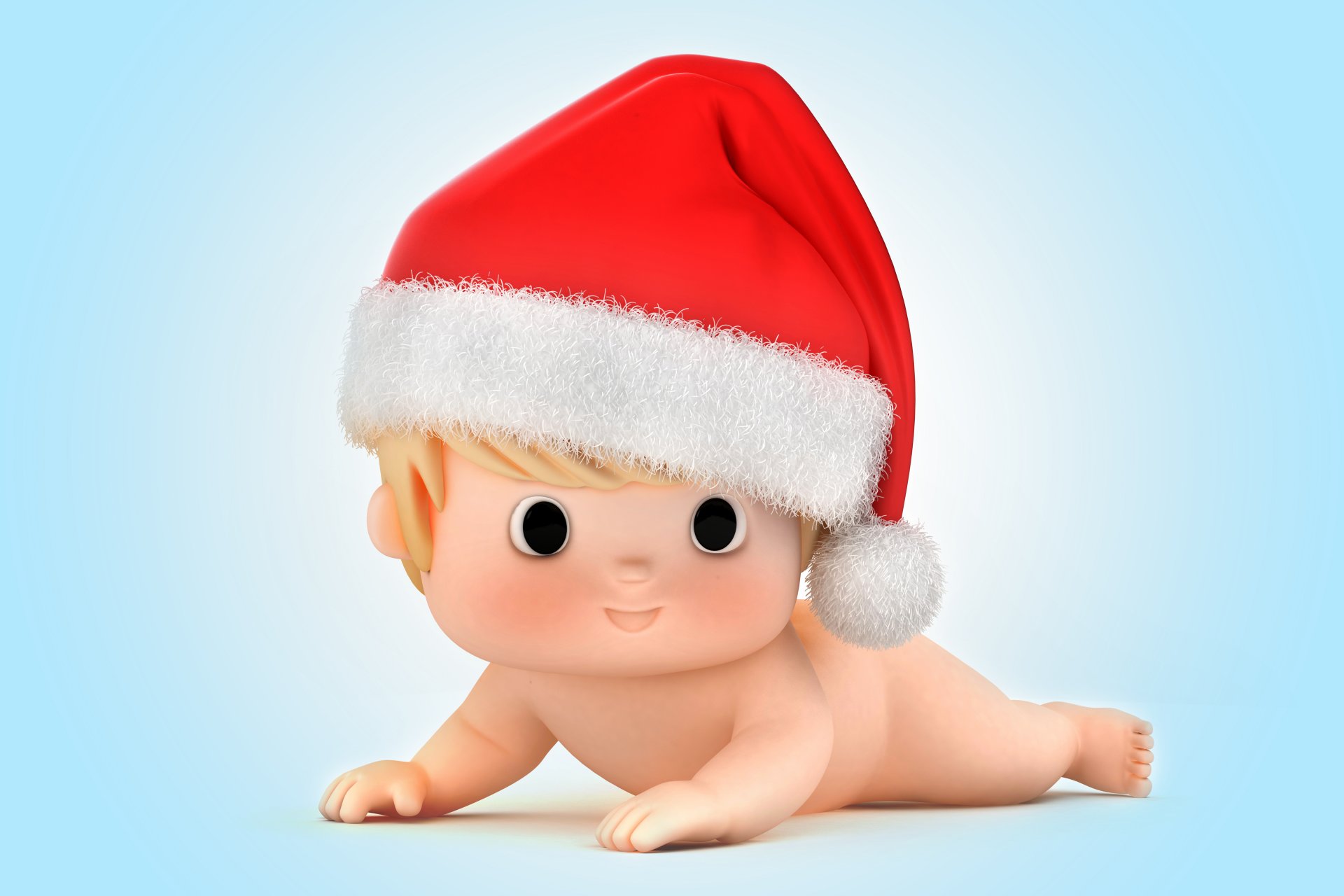 père noël père noël 3d enfant bébé noël enfant nouvel an