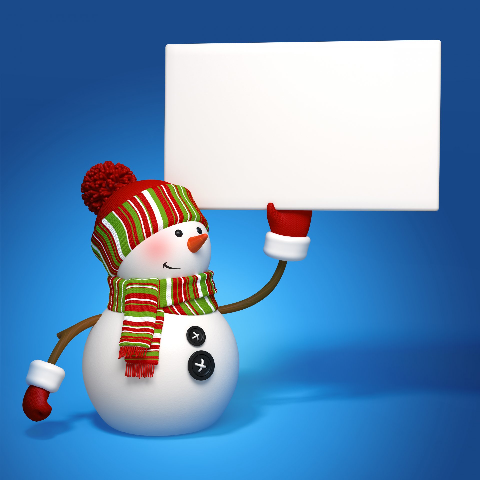 bonhomme de neige 3d bannière noël nouvel an