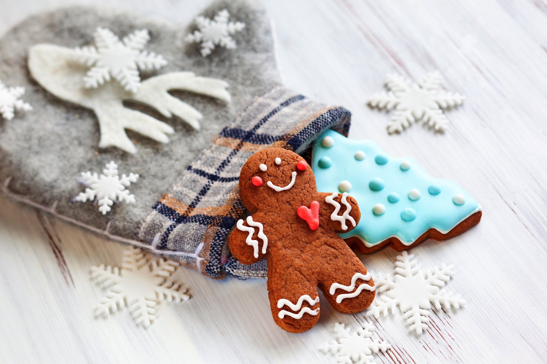 neujahr weihnachten kekse dekoration lebkuchen lebkuchen kekse fäustlinge