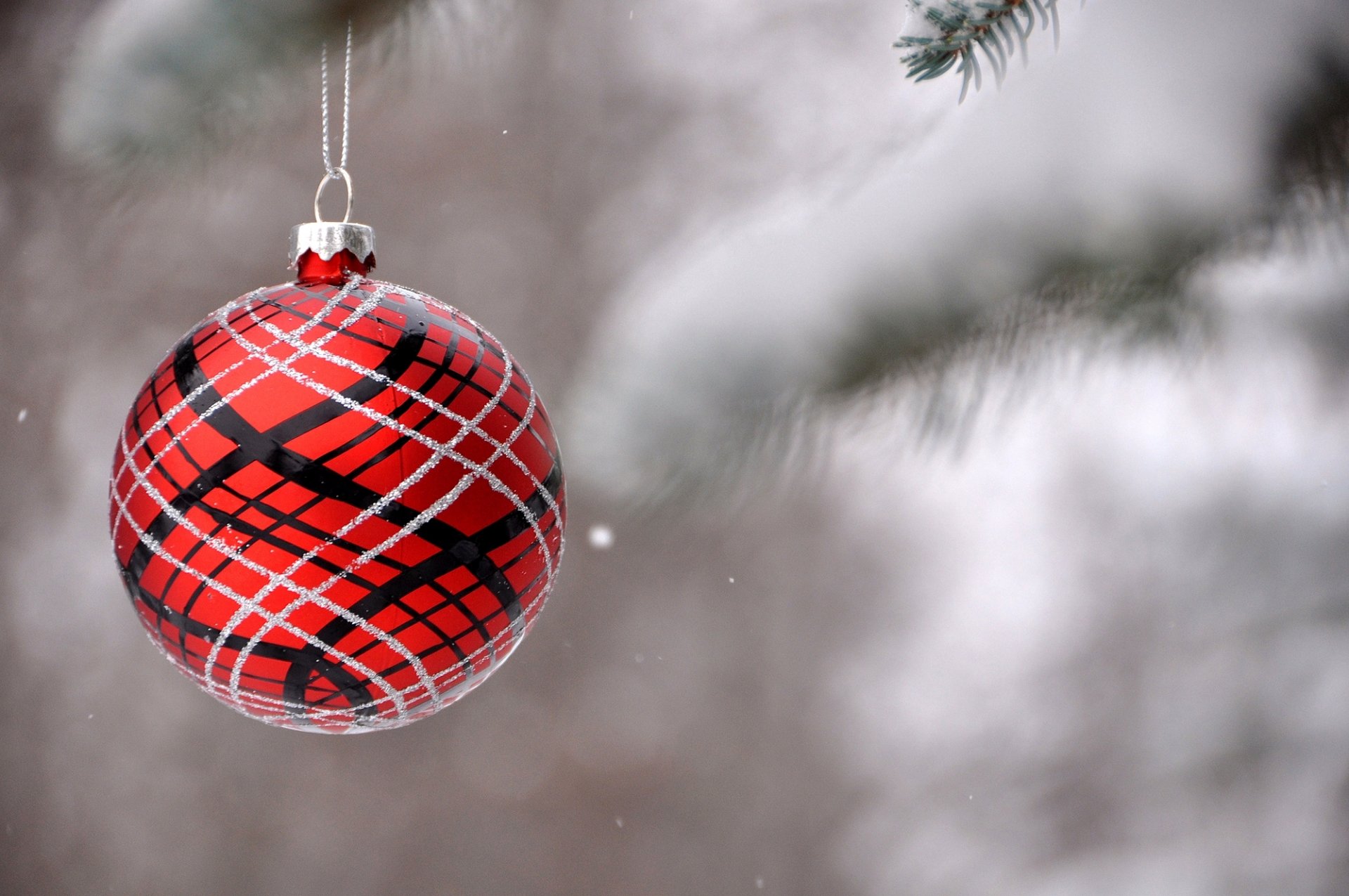 ball ball rot muster zweige schnee tanne landschaft spielzeug weihnachtsbaum winter natur unschärfe feiertage neujahr weihnachten