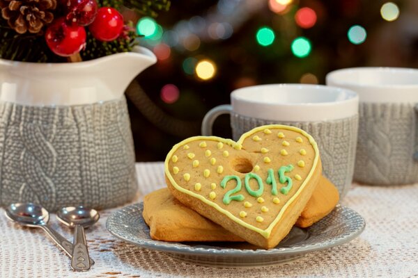 Biscotti di Natale con decorazione