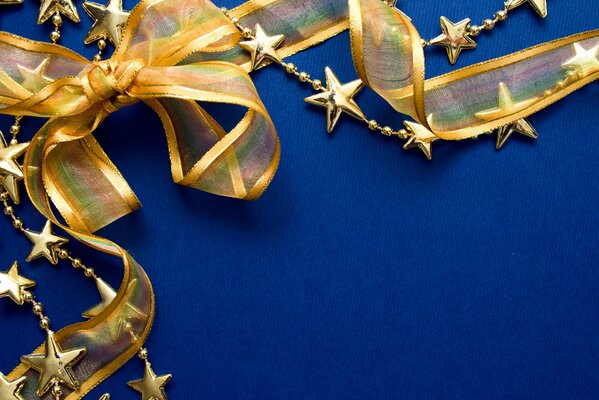 Beautiful golden stars for Christmas