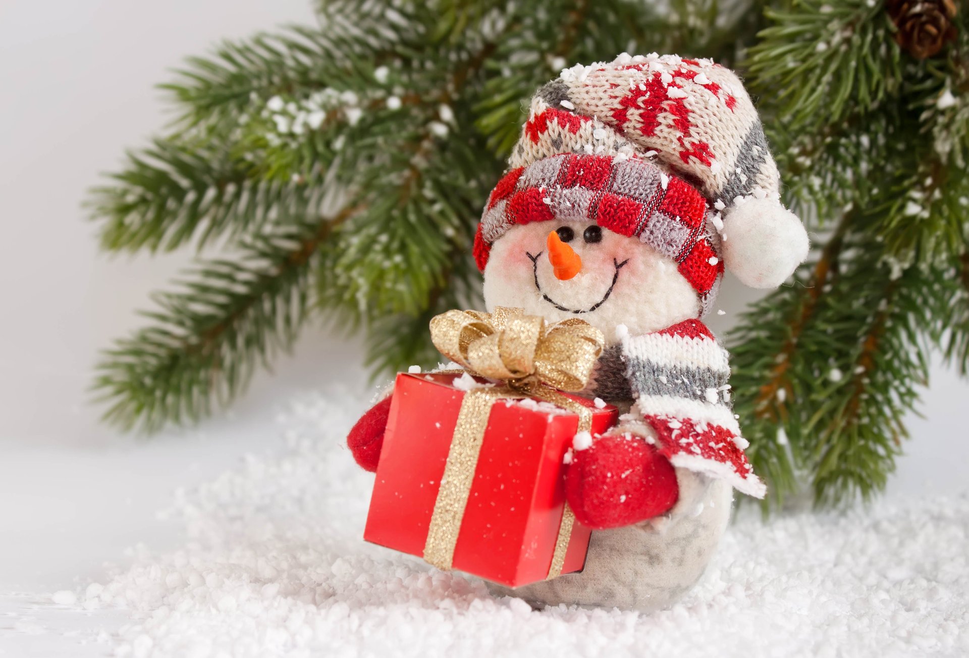 merry christmas snowman snow winter gift new year