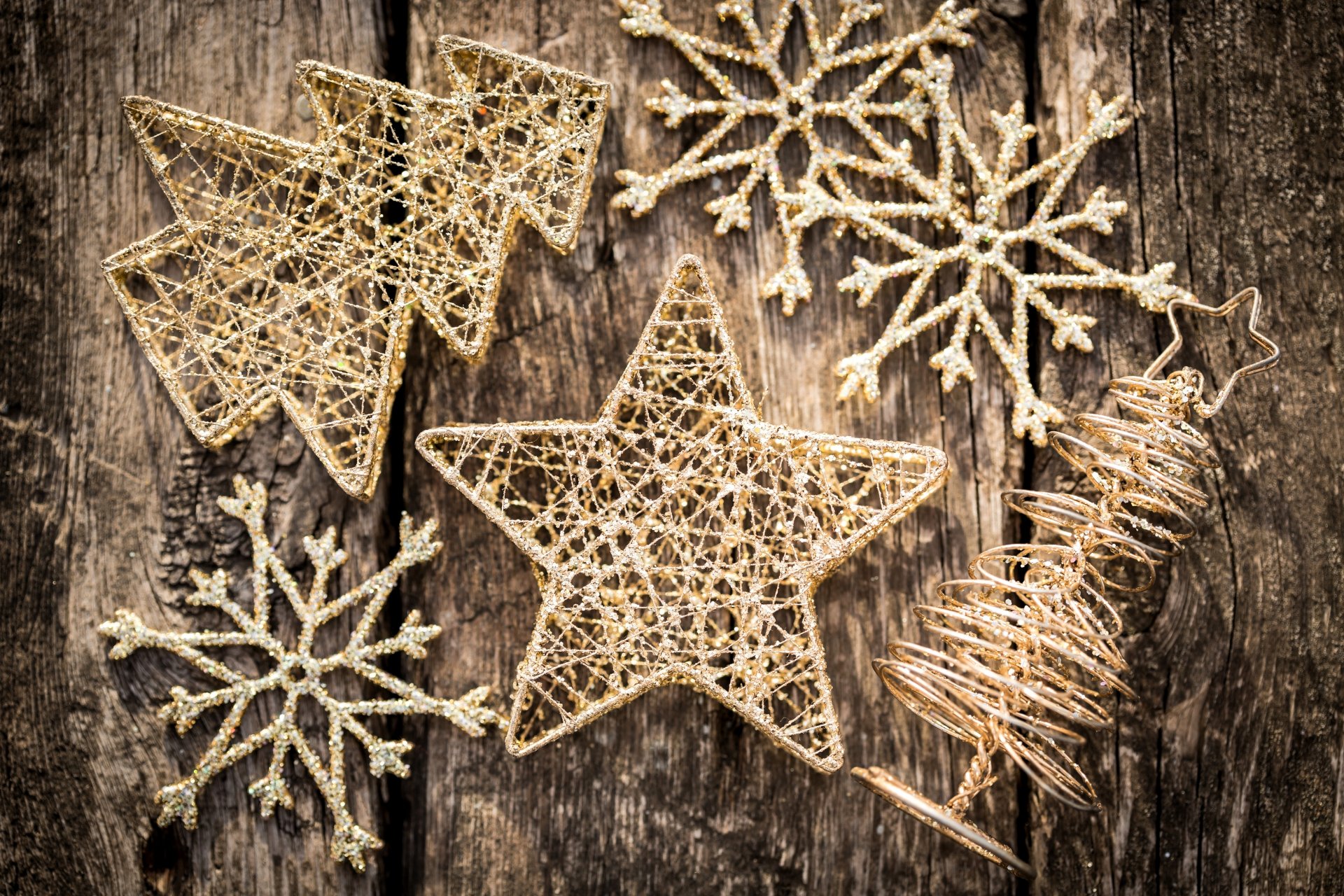 año nuevo navidad juguetes oro estrella copos de nieve decoraciones decoraciones vacaciones invierno