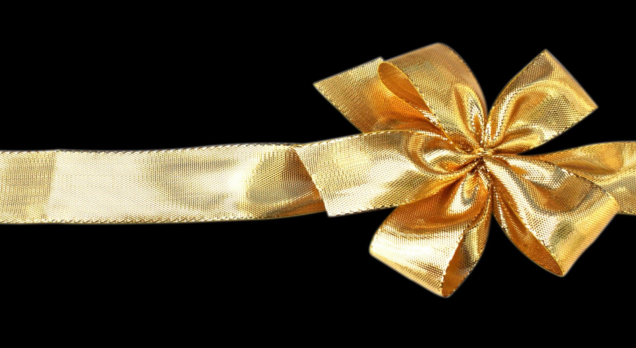 christmas holiday bow black background