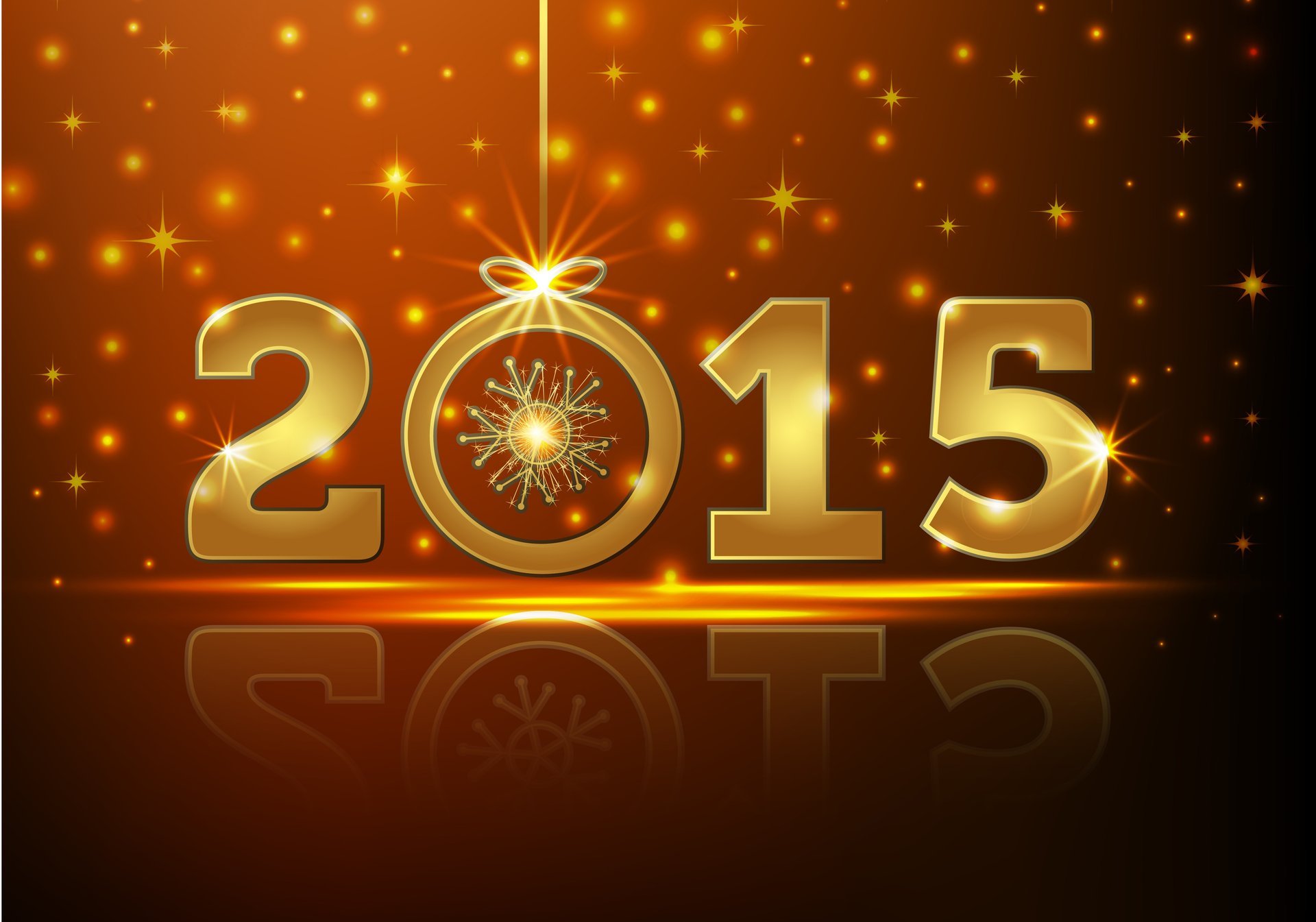 felice anno nuovo 2015 oro