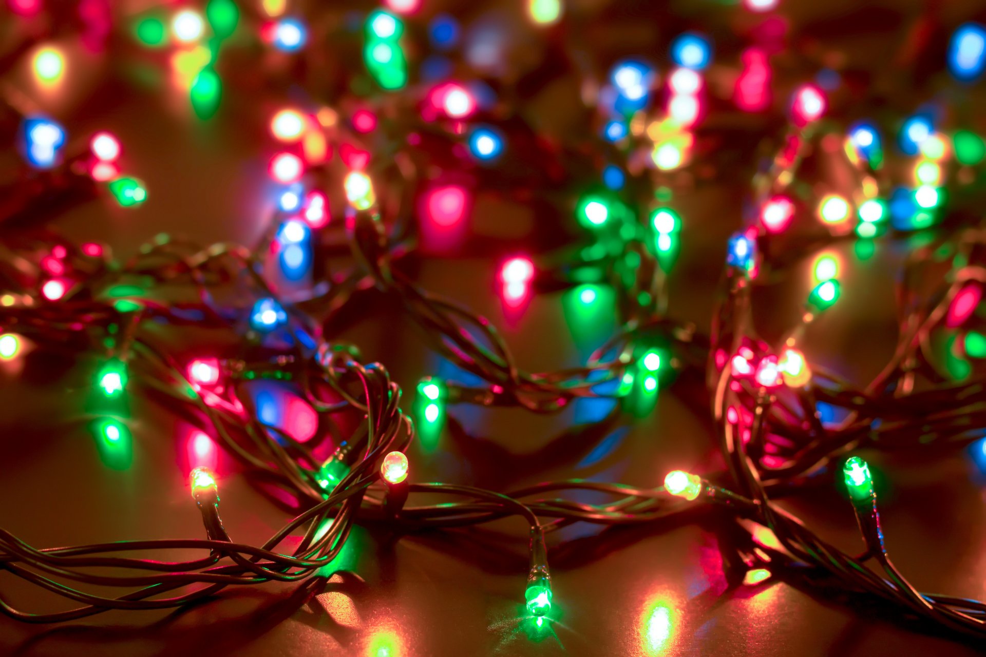 guirnalda luces luces multicolor luz vacaciones invierno año nuevo navidad