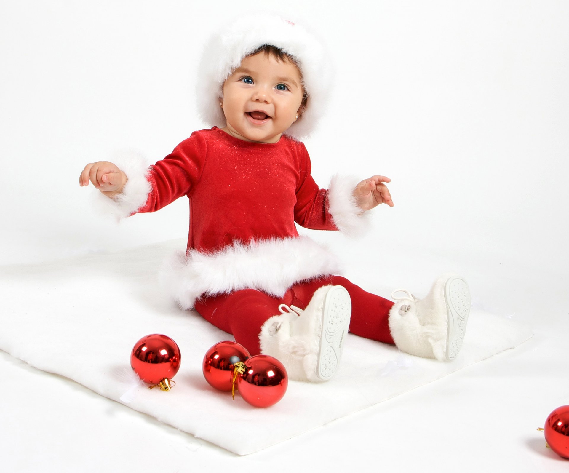 nouvel an noël vacances enfant père noël bébé père noël