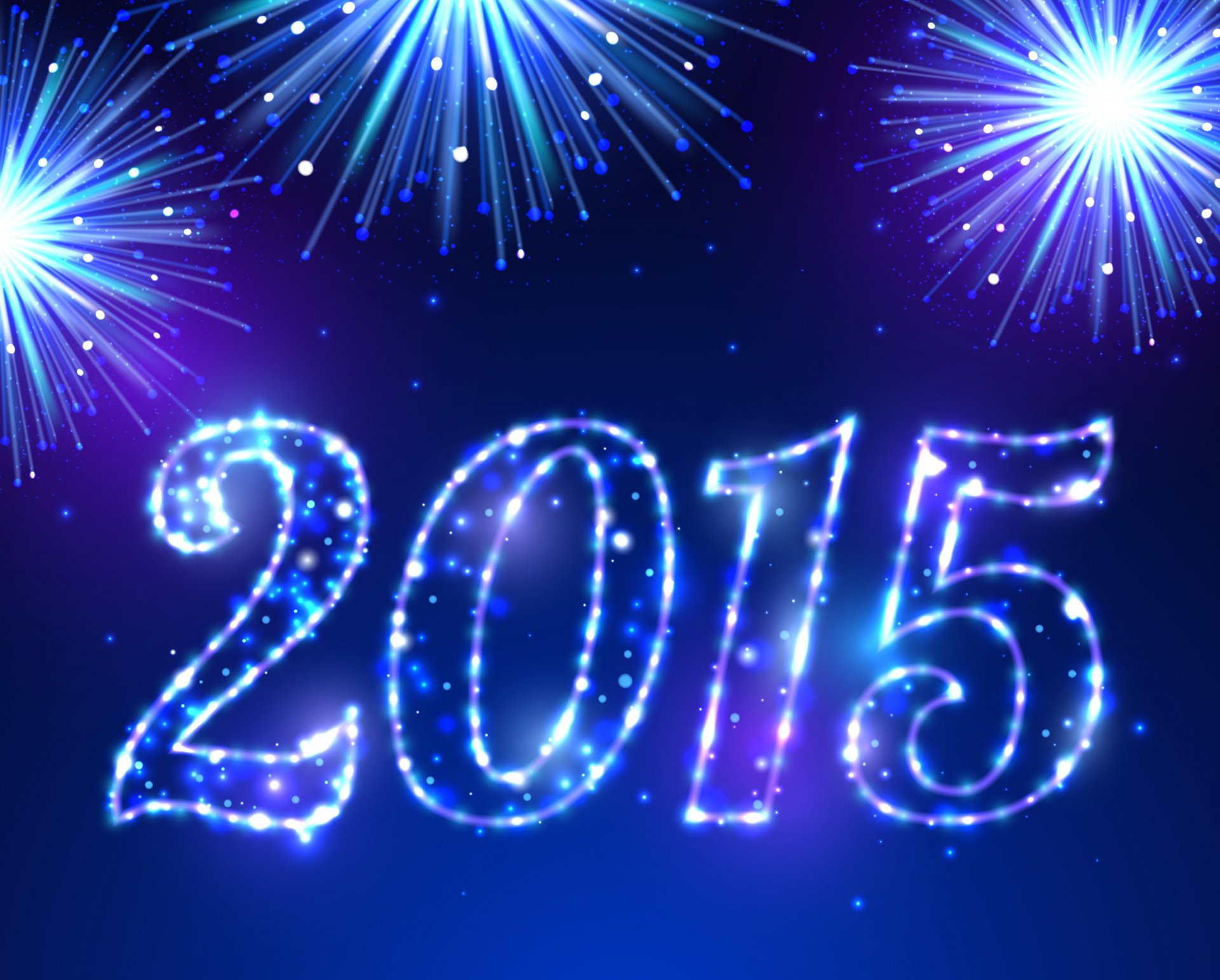 heureux nouvel an 2015 bleu sparkle feux d artifice salut