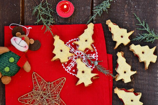 Bougies de décoration de Noël