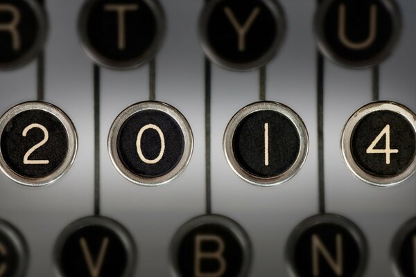 The 2014 numbers are in the form of buttons, and behind the inscription on the same buttons