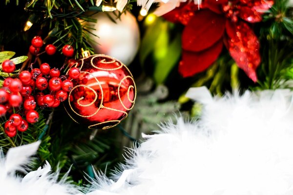 Humeur du nouvel an de l arbre de Noël décoré