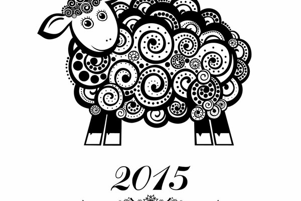 Barajek Grußkarte frohes neues Jahr 2015