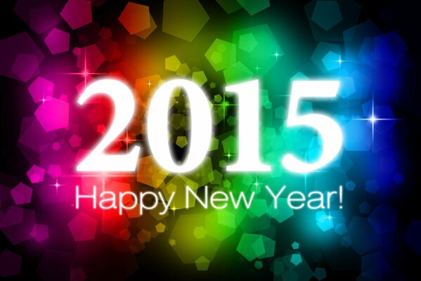 Grußkarte des schönen neuen Jahres 2015