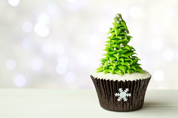 Cupcake à chevrons. Noël descrt