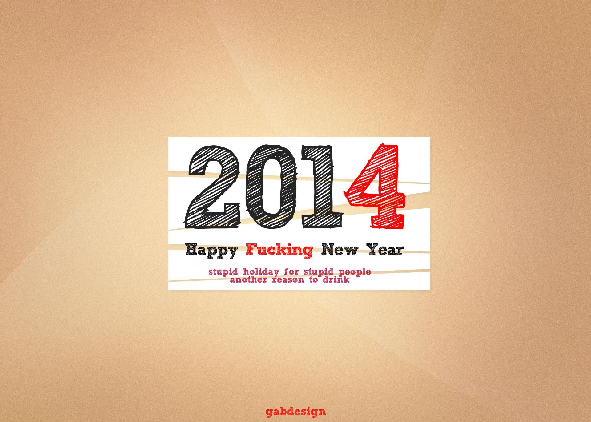 holiday new year 2014 gabdesign