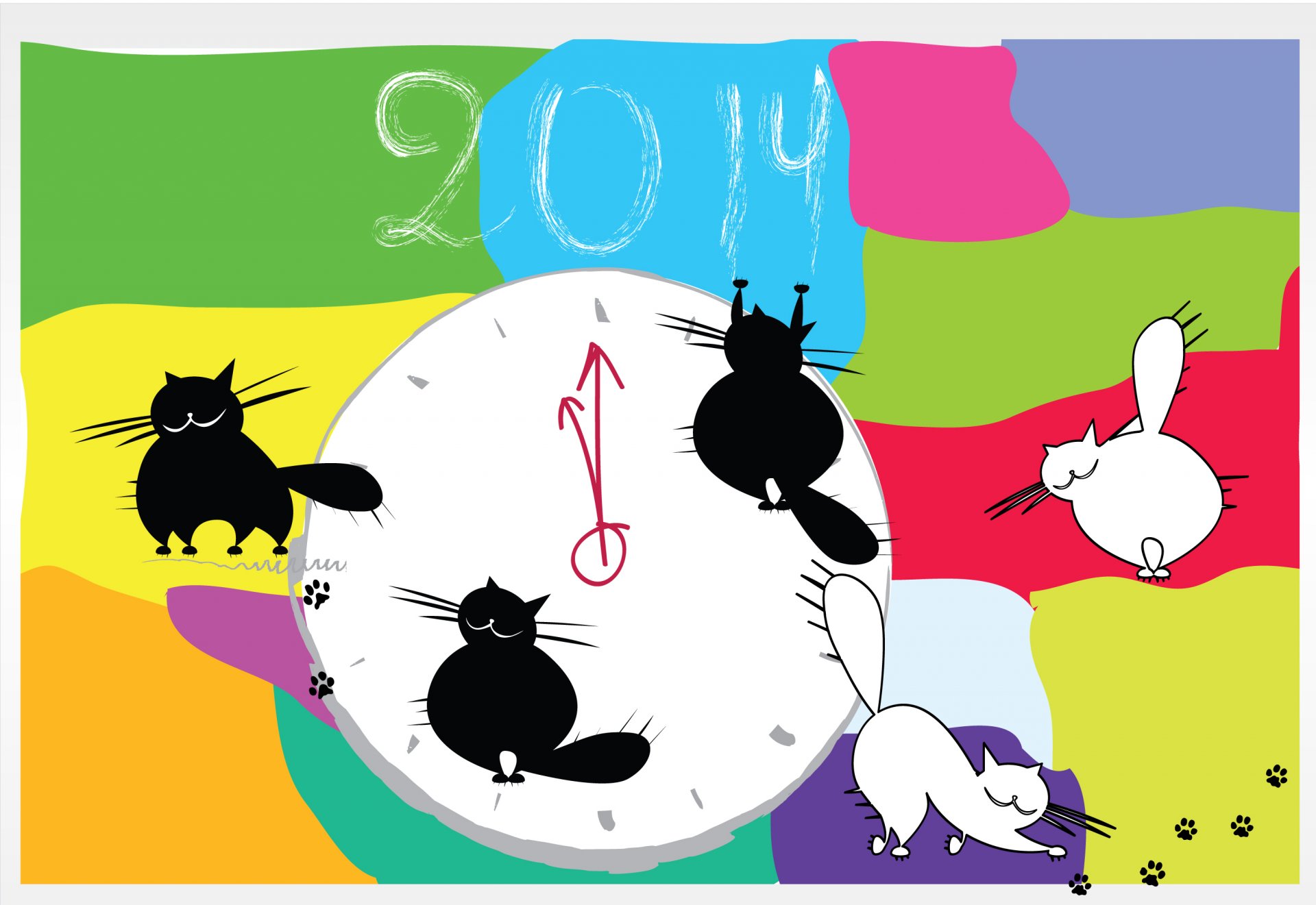 cat color 2014 graphic