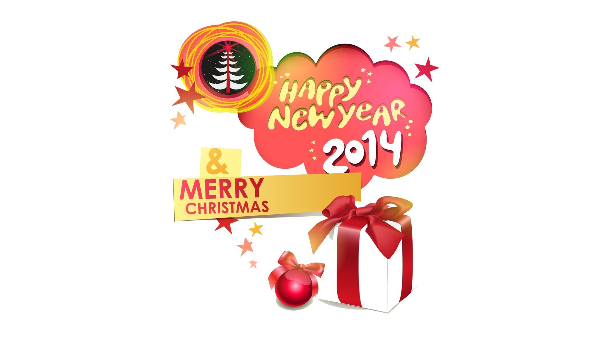 2014 happy new year christmas gifts stars christmas tree star christmas tree