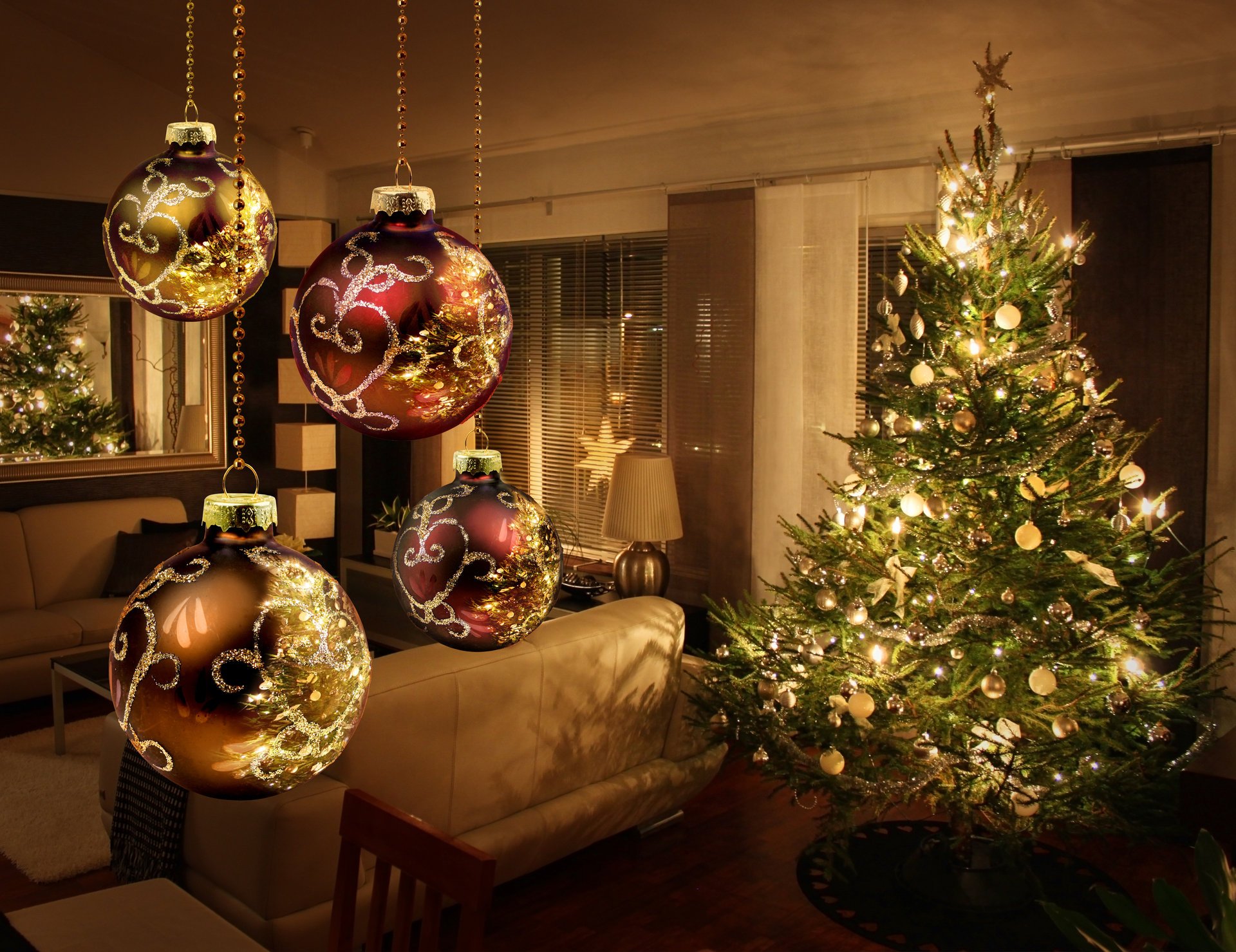 joyeux noël nouvel an arbre de noël ornement décoration intérieur boules de lumière lanternes arbre de noël décor boules de lumière lumières