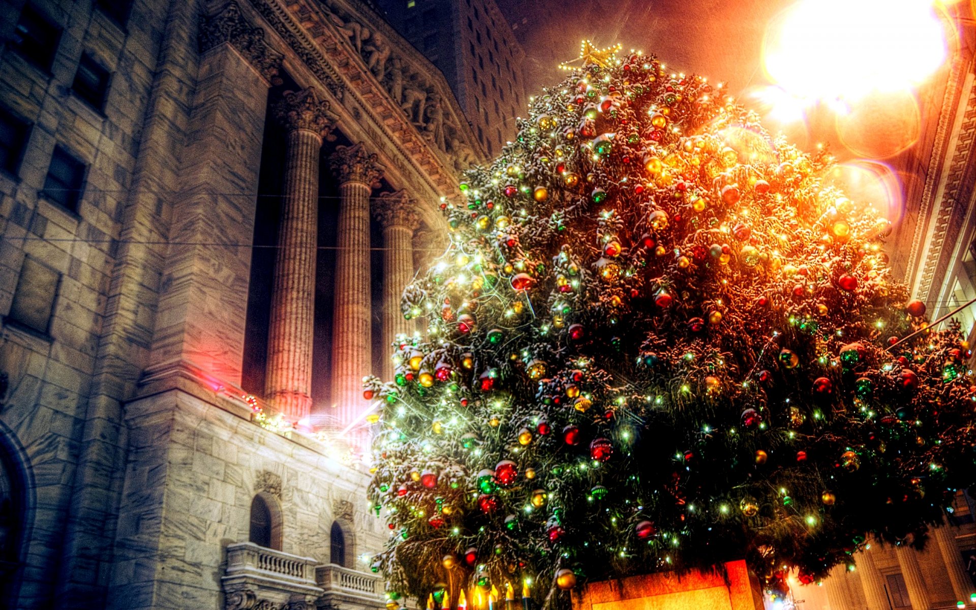 weihnachten neujahr gebäude weihnachtsbaum lichter urlaub licht dekoration