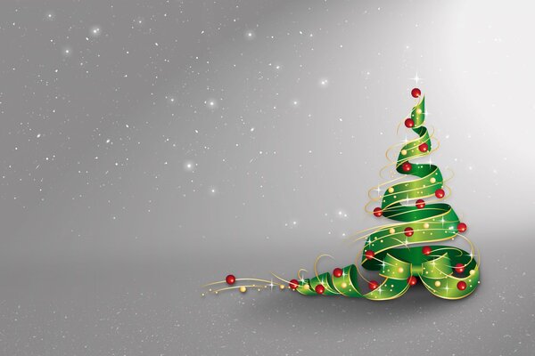 Nouvel an et arbre de Noël festif