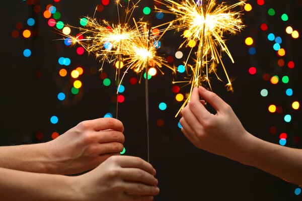 Festeggia il nuovo anno con le stelle filanti