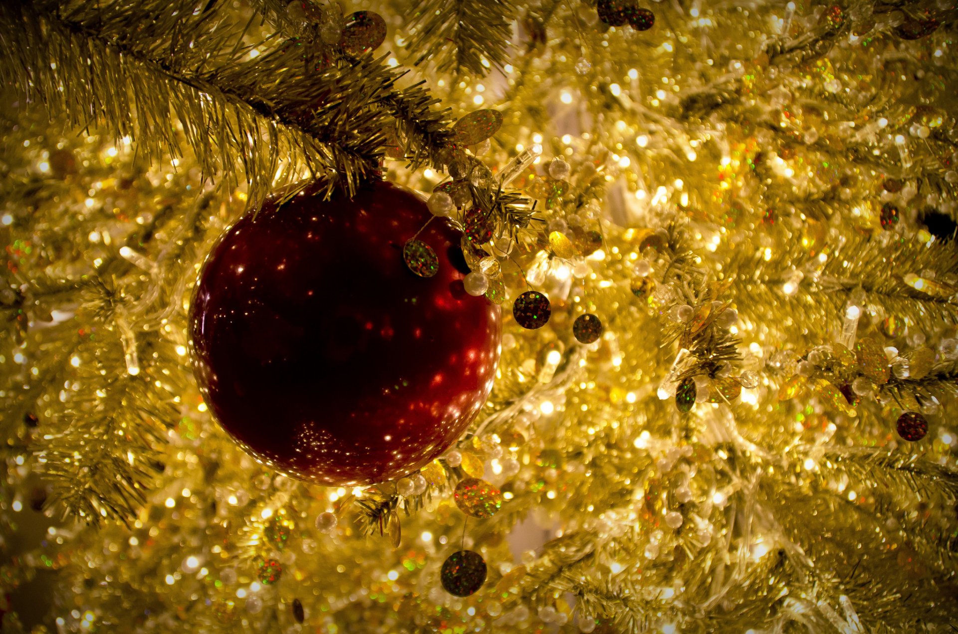 natale nuovo anno palla rosso giocattolo albero di natale tinsel dorato