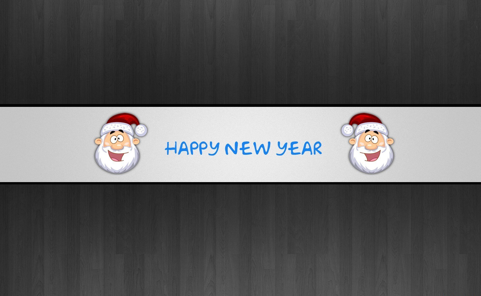 happy new year new year inscription santa