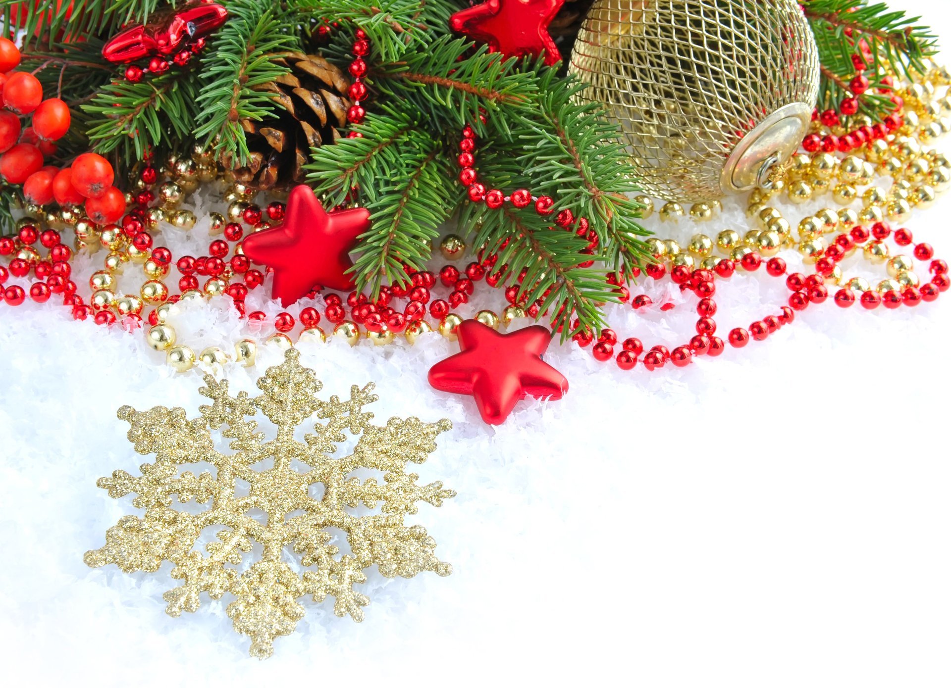 nowflake golden ball ball stars branch cones holly holly spruce christmas tree beads toys christmas tree new year holiday christma