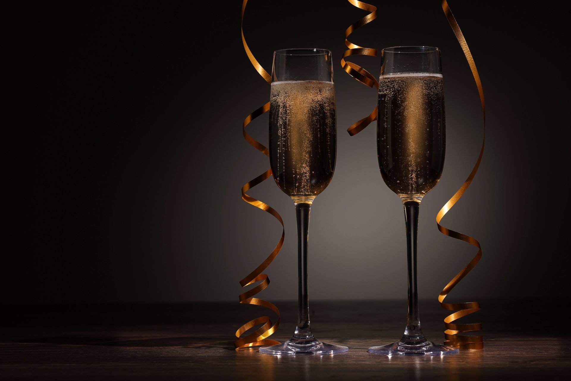 champagne bicchieri vacanza serpentina nuovo anno natale