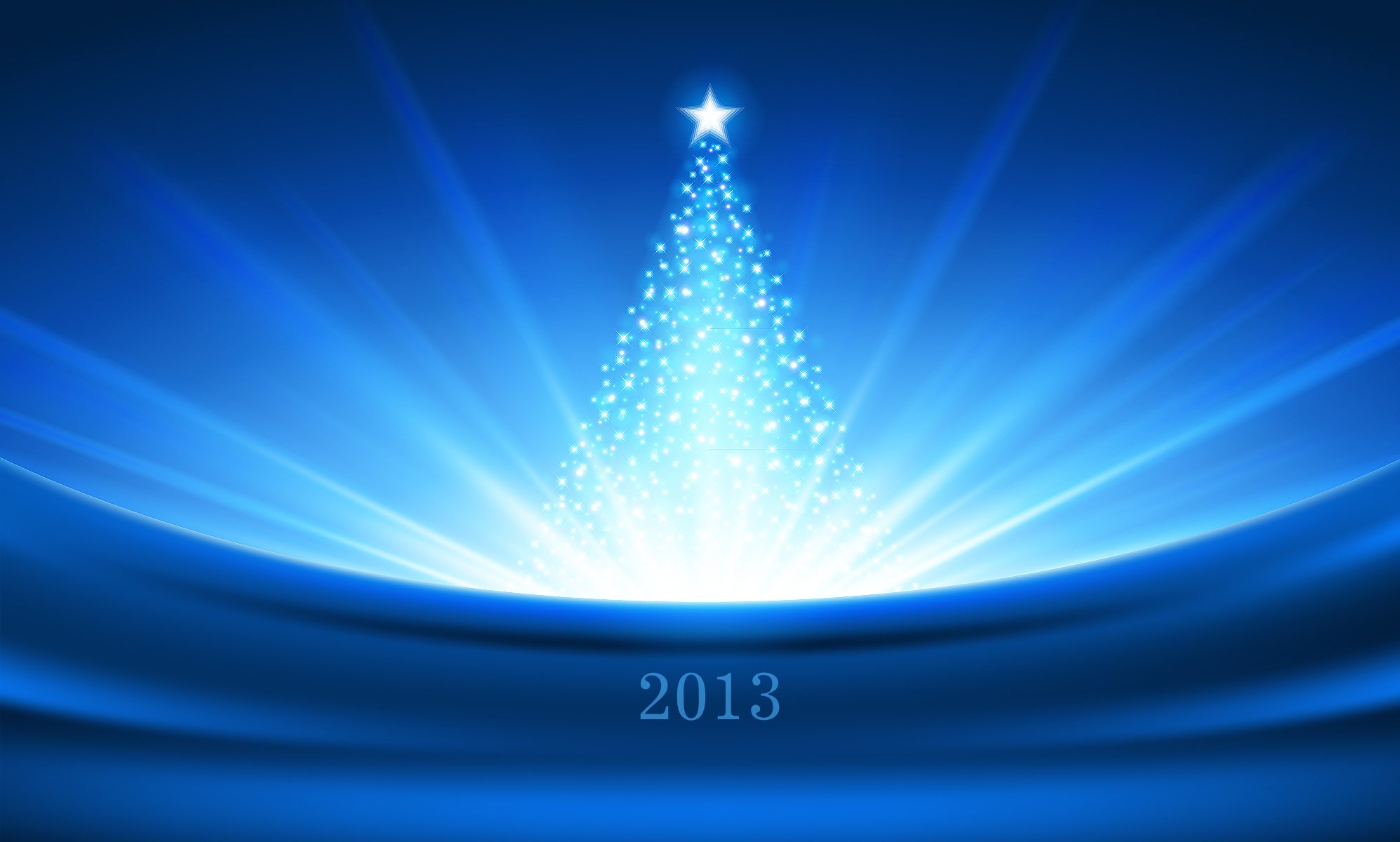 new year christmas light shine blue