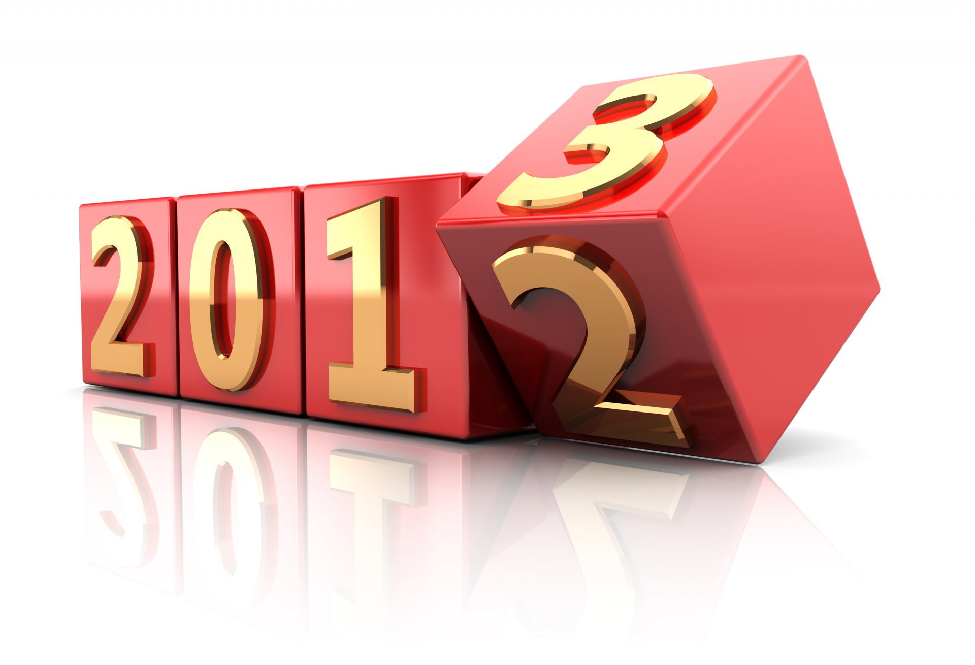 new year 2013 blocks cubic meters number