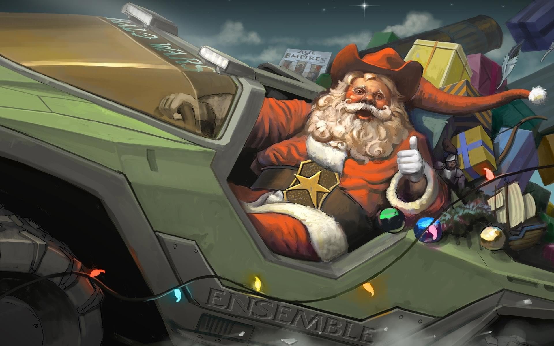 halógeno halo wars santa claus navidad regalos edad empires 3 m12 jabalí