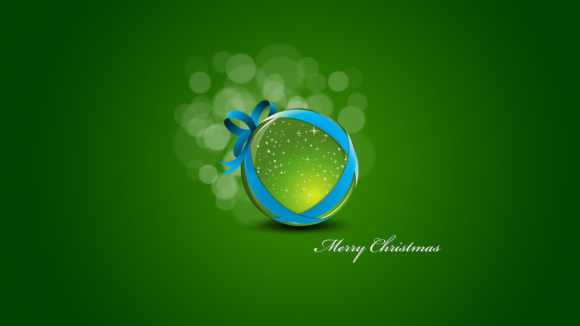 new year green background ball christmas toy minimalism