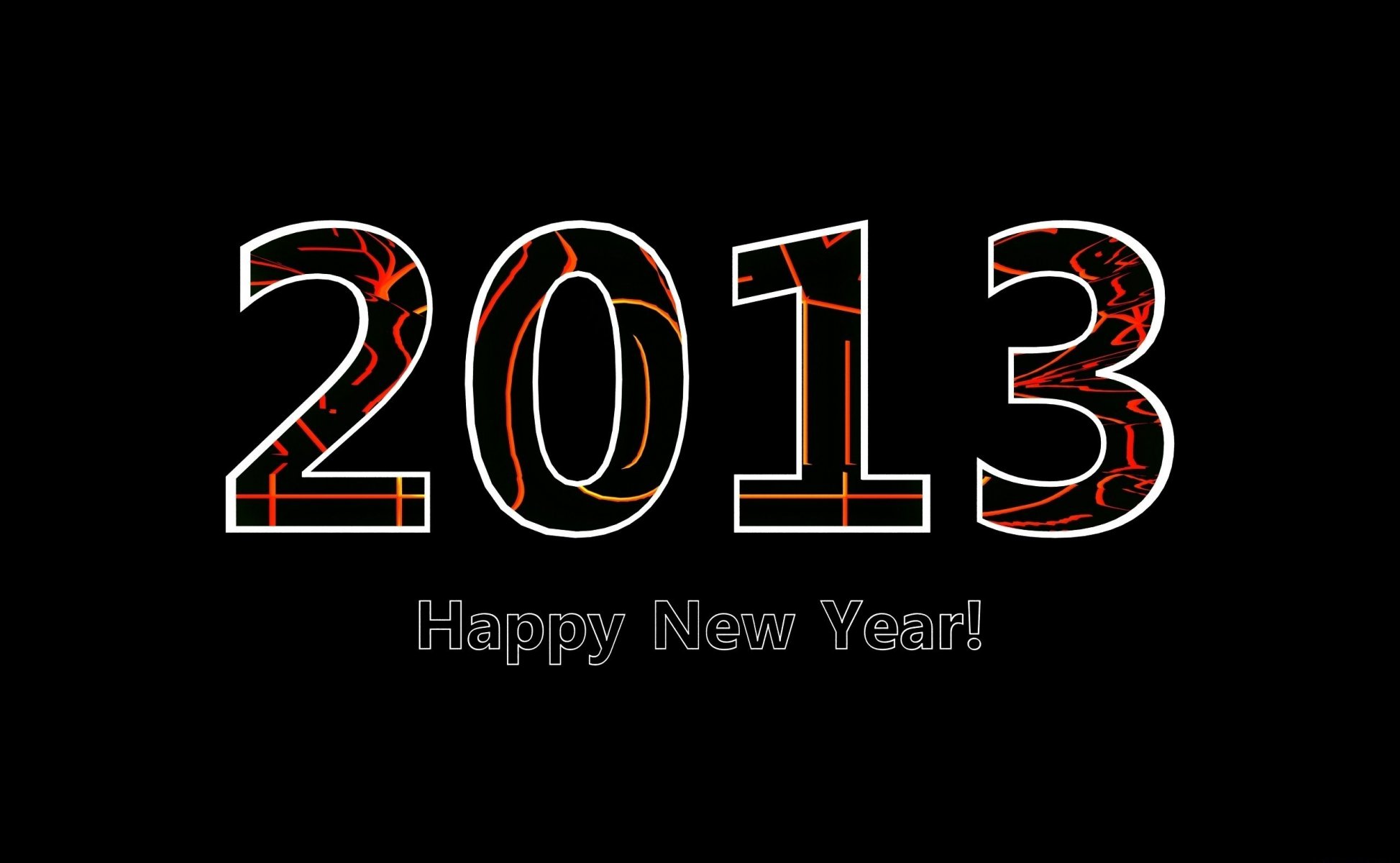 happy new year new year 2013 inscription holiday