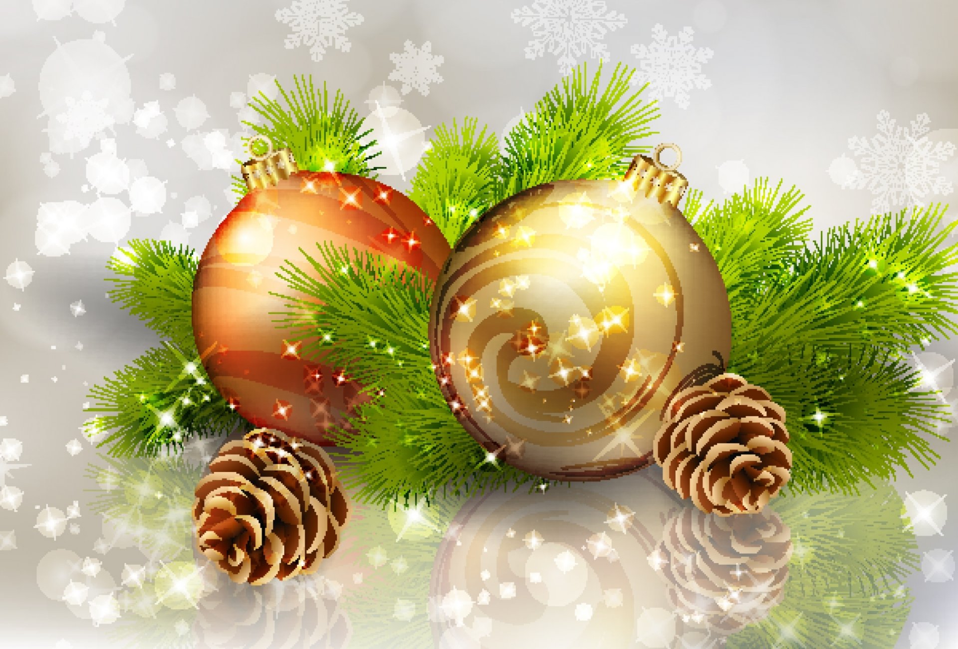 new year christmas holiday bulbs decoration