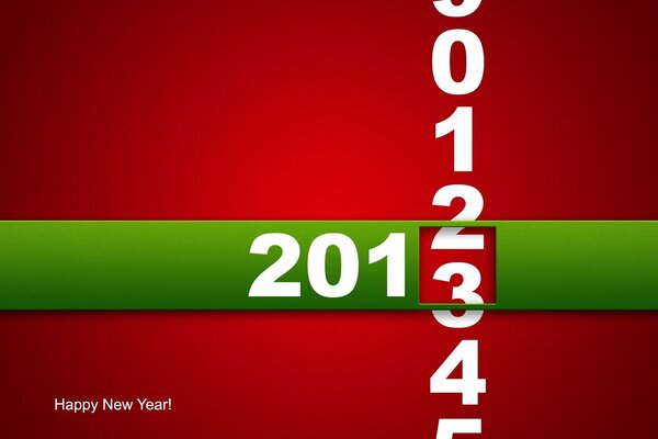 The advent of the new year 2013