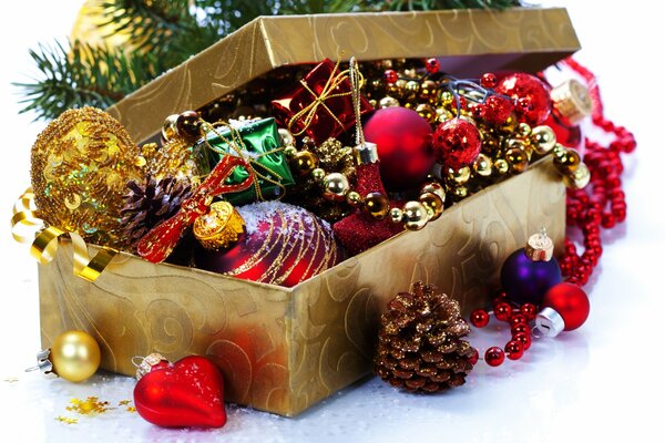 Caja de juguetes de Navidad