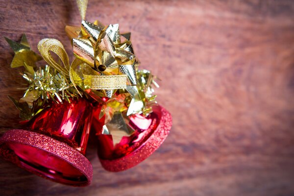 Christmas decorations red bells