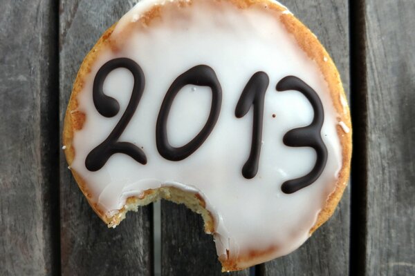 Lebkuchen zum Thema des neuen Jahres