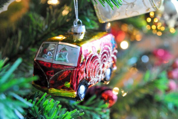 Giocattolo dell albero di Natale-autobus volkswagen