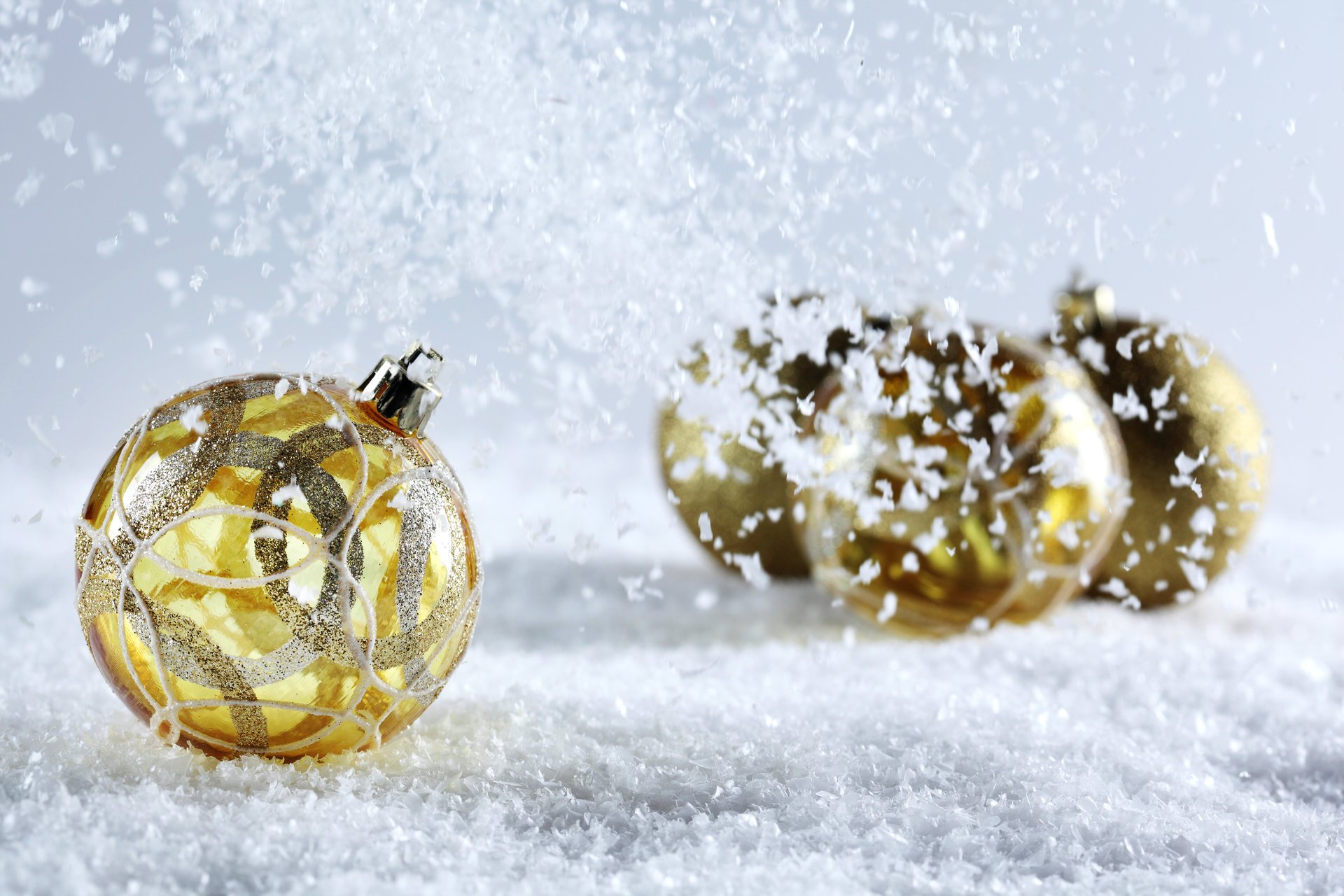 weihnachten hintergrund luftballons gelb schnee