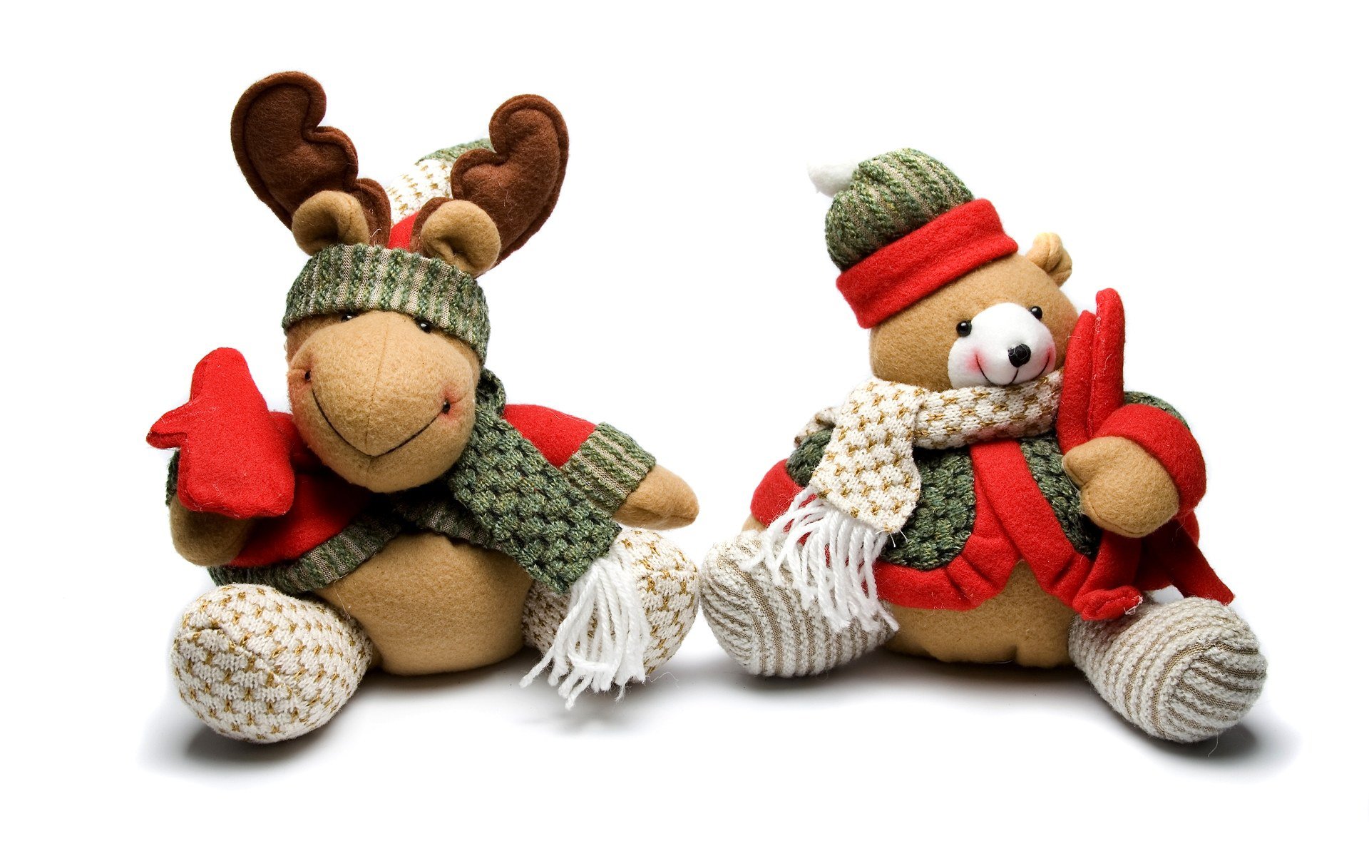 neues jahr urlaub urlaub frohe weihnachten geschenk spielzeug teddybär hirsch rot grün