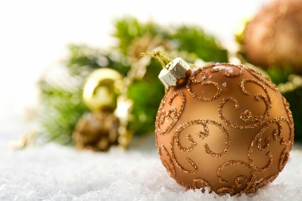 Boules de Noël sur l arbre de Noël