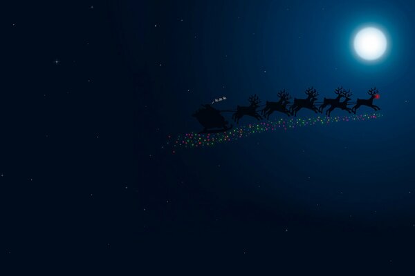 On New Year and Christmas, a team with reindeer will come to us in a dream