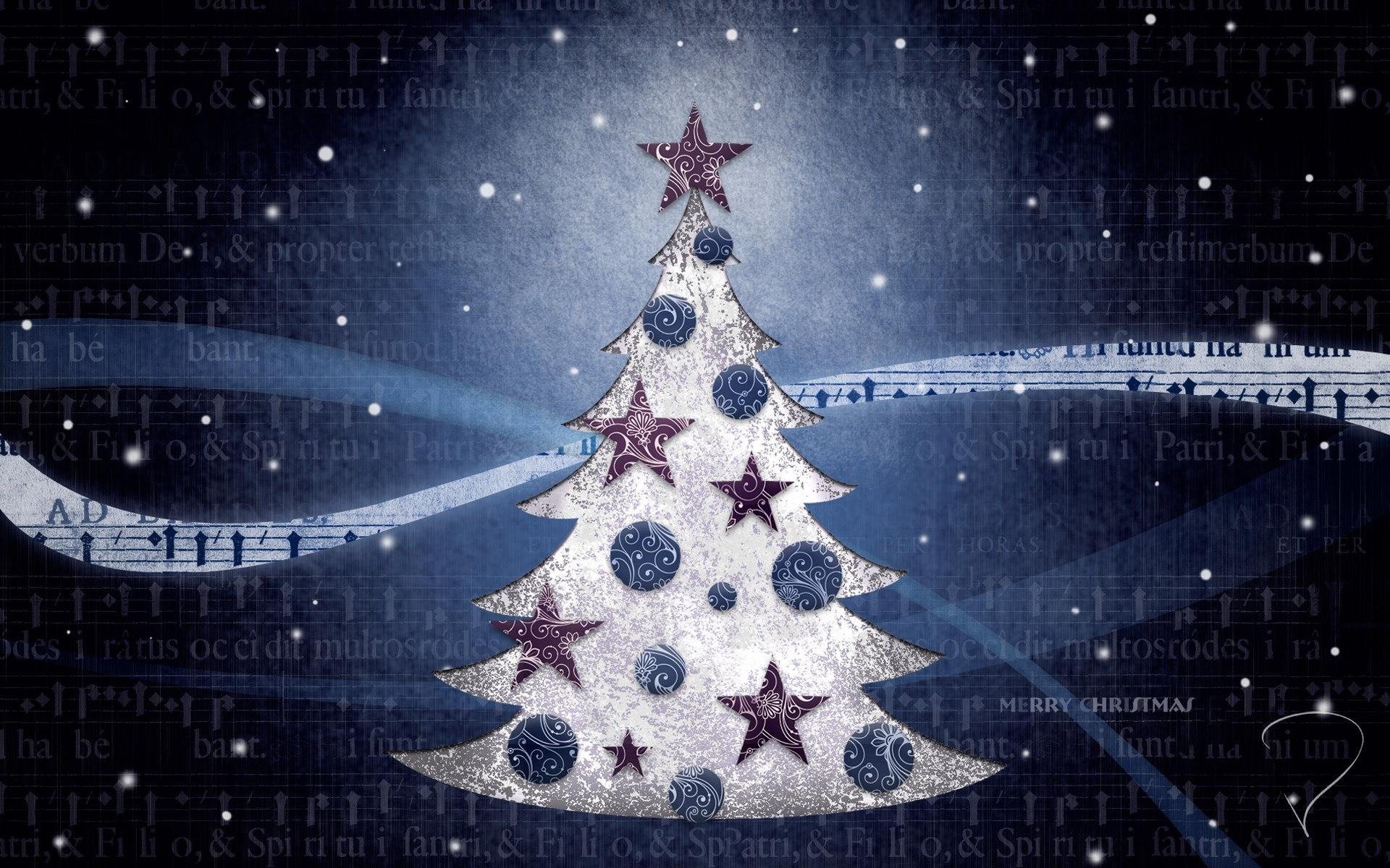 holiday new year christmas mood christmas tree toys blue background images wallpaper