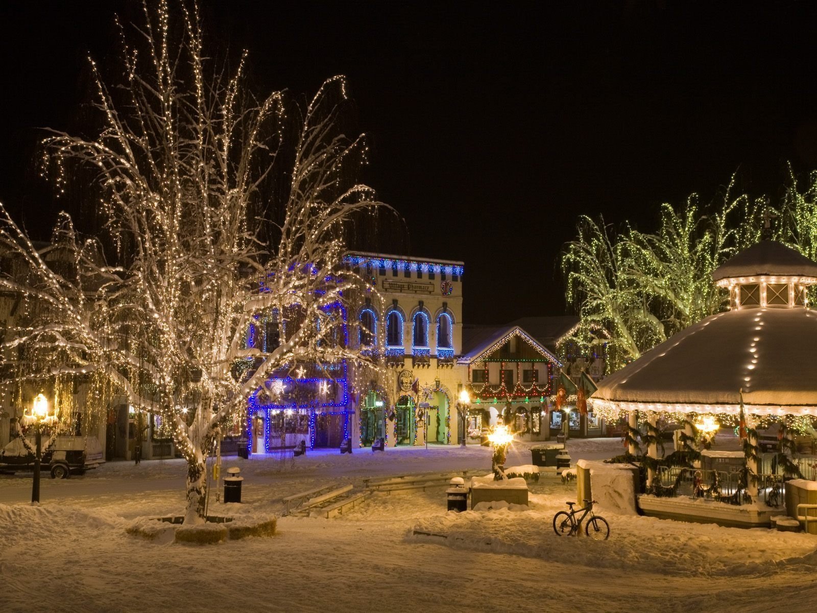 nuovo anno natale carta da parati