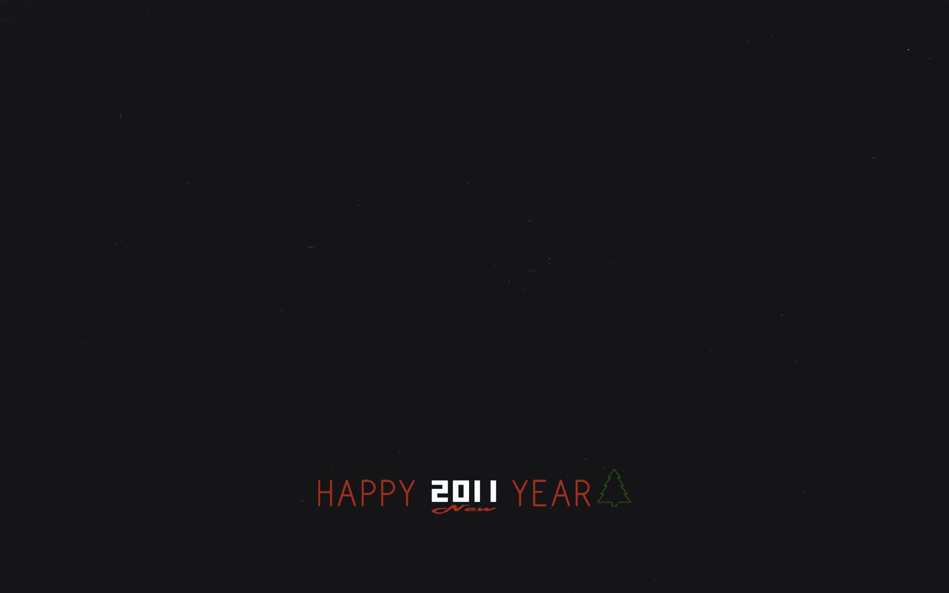 año nuevo 2011 minimalismo