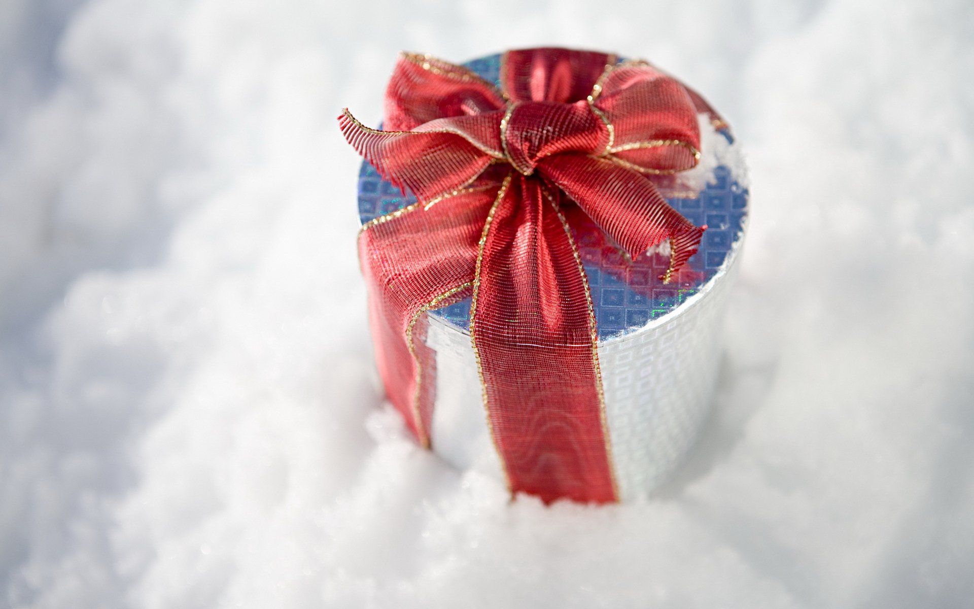 vacaciones año nuevo invierno nieve regalo caja cinta invierno